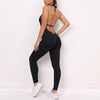 Women Seamless V-Back Long Jump Suit