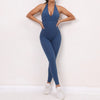 Women Seamless V-Back Long Jump Suit