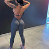 Women Seamless V-Back Long Jump Suit