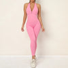 Women Seamless V-Back Long Jump Suit