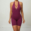 Women V-Back Short Jump Suit