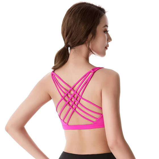 Crisscross Strappy Running Crop Tops