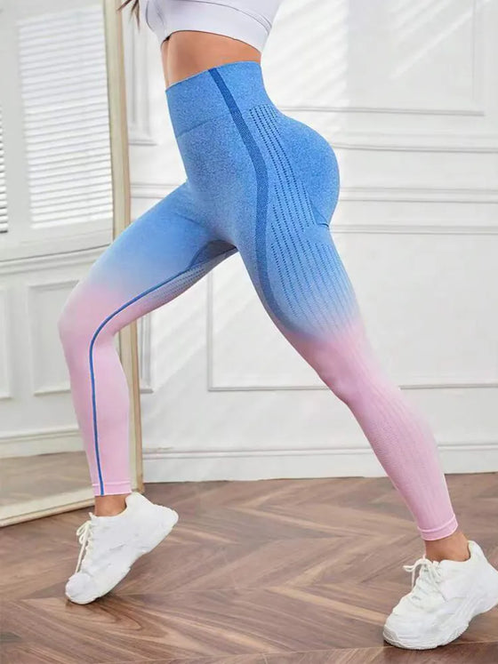 Gradient Breathable Sports Leggings