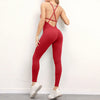 Women Cross Strap Back Long Jump Suit