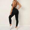 Women Cross Strap Back Long Jump Suit