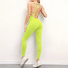 Women Cross Strap Back Long Jump Suit