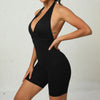 Women V-Back Short Jump Suit