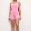 Women Cross Strap Back Short Jump Suit